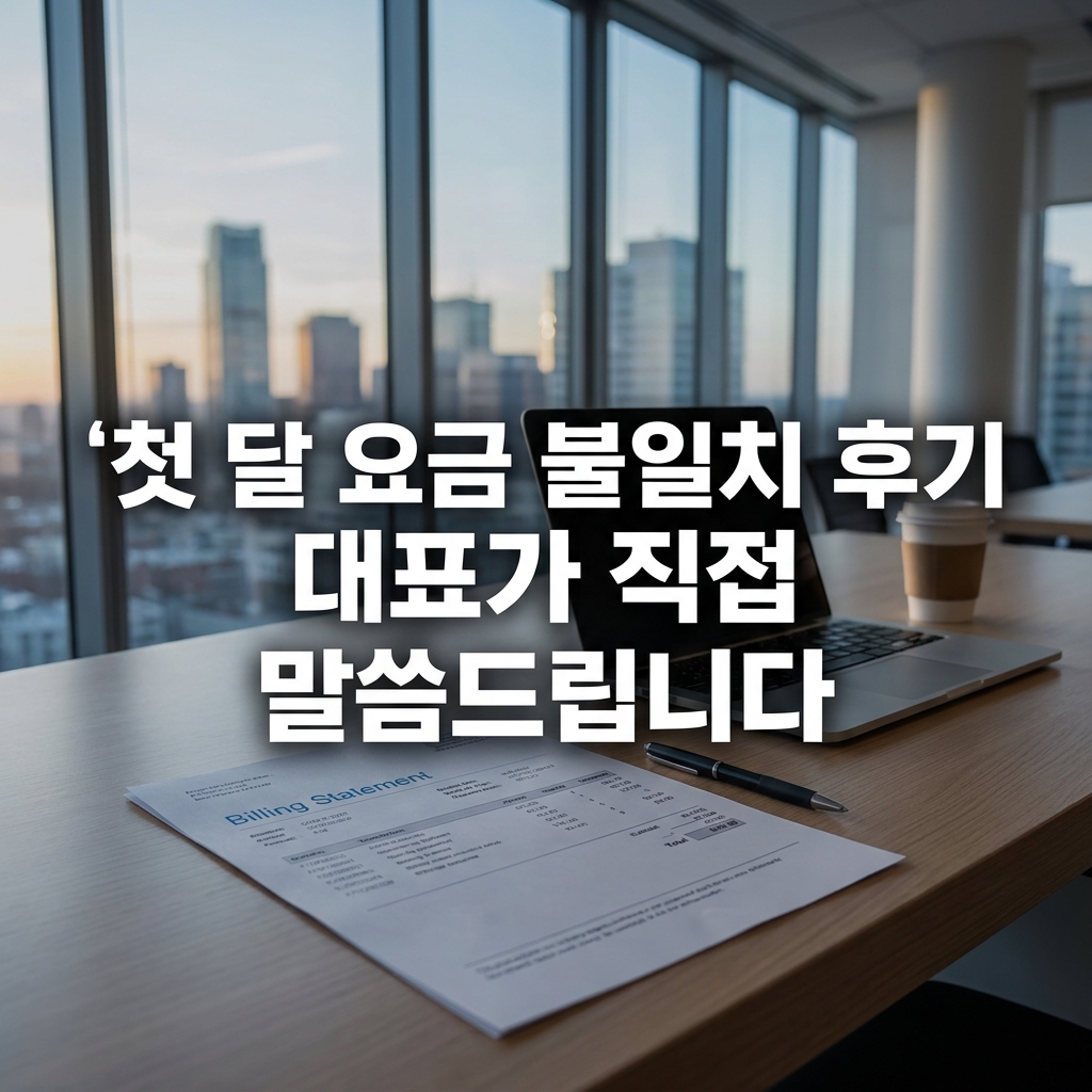 인터넷 가입 첫 달 요금이 안내받은 금액과 다르게 나온 후기