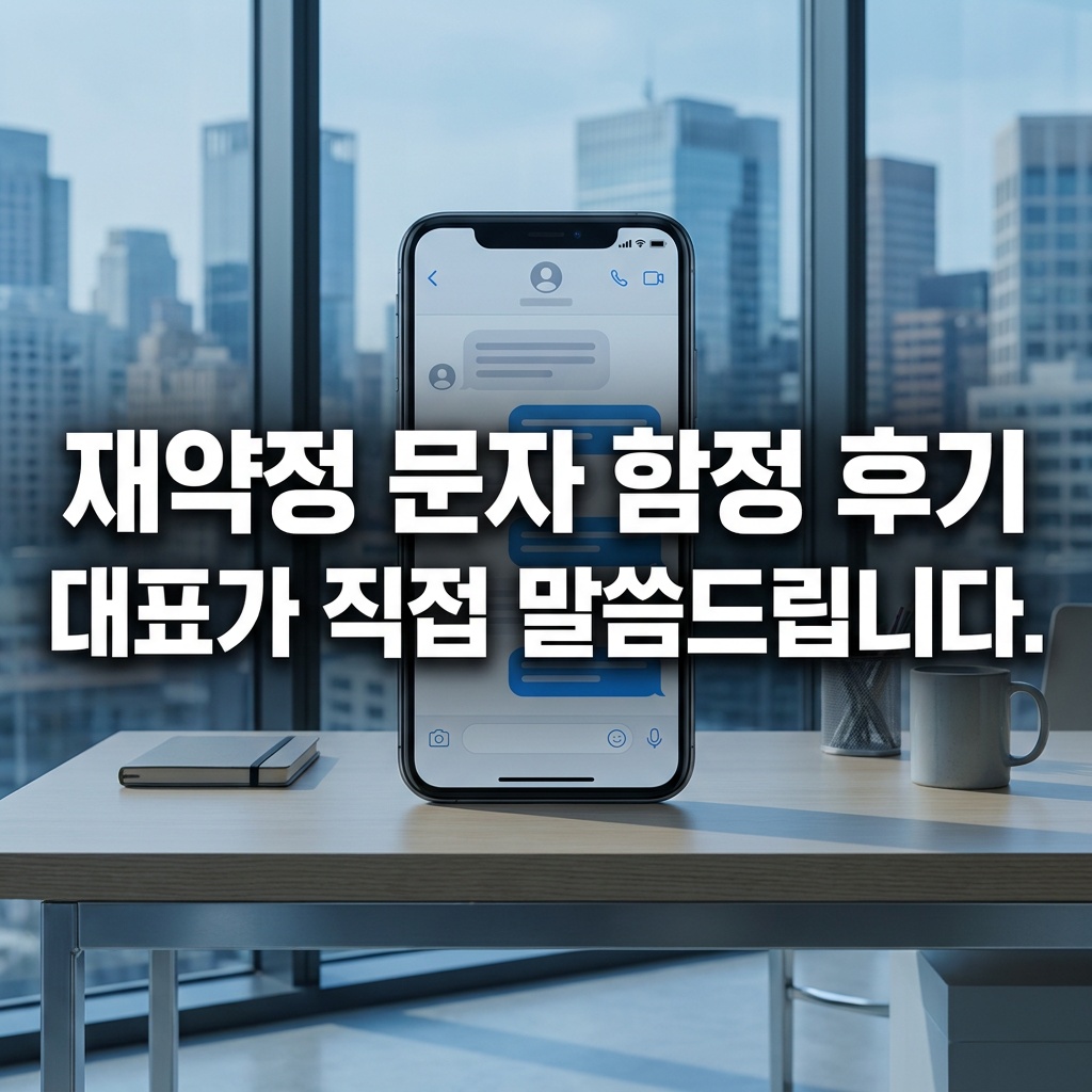 인터넷 재약정 문자 하나 잘못 눌렀다가 벌어진 일