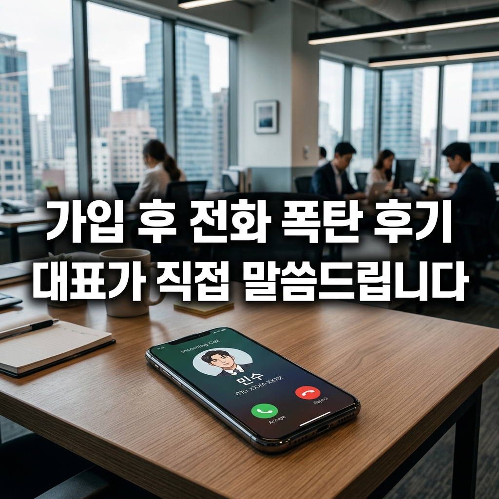 인터넷 가입 후 스팸 전화가 폭탄처럼 쏟아진 후기